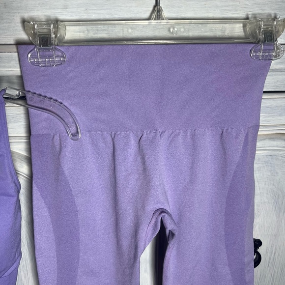 NVGTN Set Lilac Passion‎ Seamless Bra Contour Leggings Athleisure Active Lounge - Picture 6 of 10